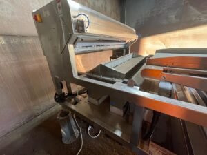 Close up of the optical sorting machine that color sorts non-ferrous metals